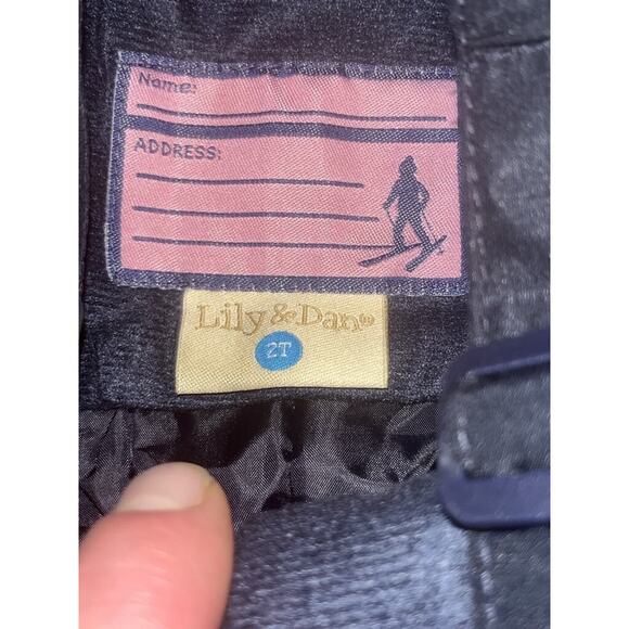 Lily & Dan Childrens Snow Bib Pant's, Navy, 2T Snowpants - Picture 4 of 7